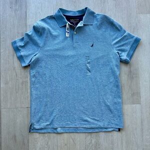 Nautica Short Sleeve Polo Shirt (Brand New w/ Tags) Light Blue - XL